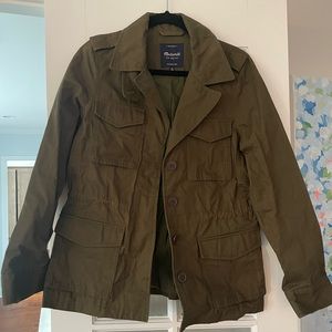 Madewell green cargo jacket size M